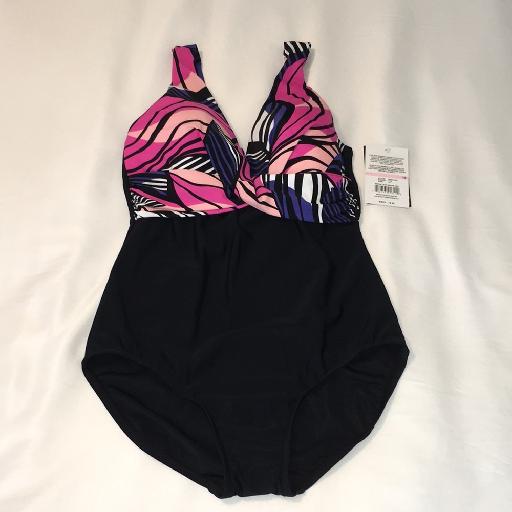 Maxine of Hollywood-NWT-1 pc Swimsuit-Size 10 - Picture 3 of 11